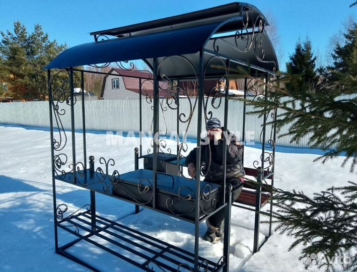 Беседка с мангалом