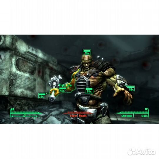 Fallout 3 (Рус.), б/у, множ.царап. (Xbox360)