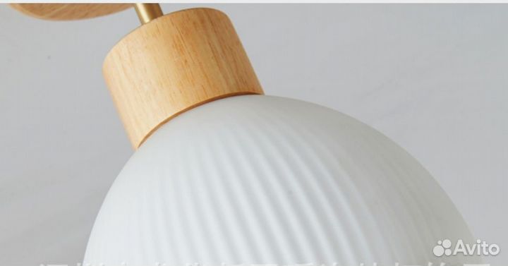 NEW Светильник/люстра потолочный,3 плафона,дерево