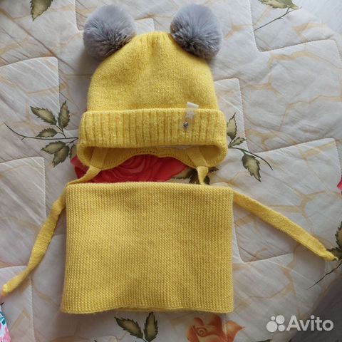 Шапка и снуд зима