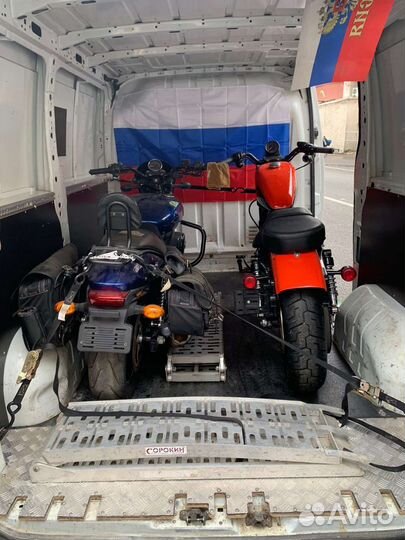 Мотоэвакуатор,мото доставка