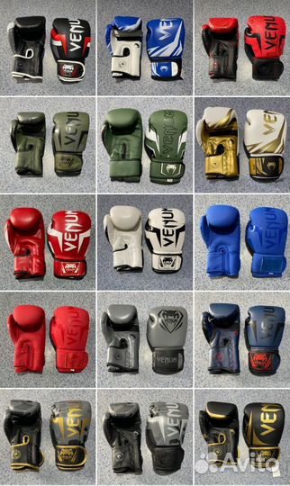 Боксерские перчатки venum 2 4 6 8 10 12 14 16 oz