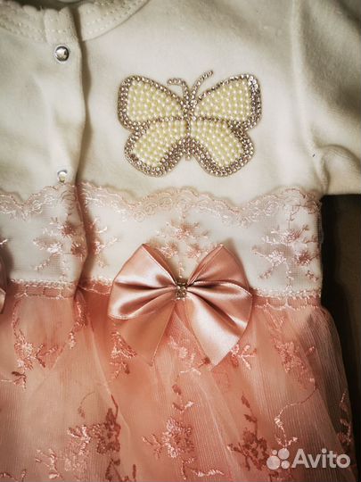 Комбез для новорожденной девочки