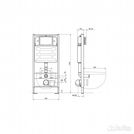 SET aquatek оберон T (рама aquatek Standard INS-00