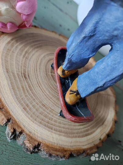 Ватная елочная игрушка 