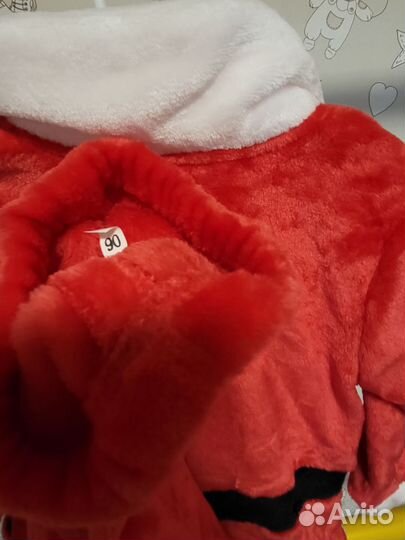 Костюм деда мороза детский 90