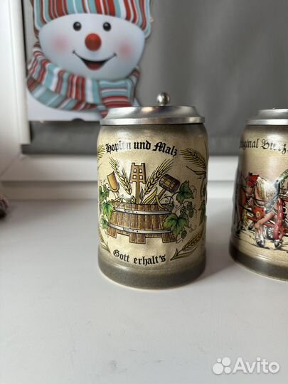 Пивная кружка с крышкой