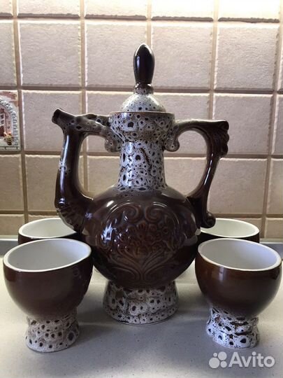 Сервиз Набор графин и стаканы керамика СССР