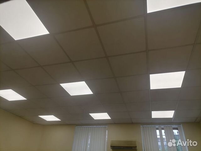 Установка потолочных светильников