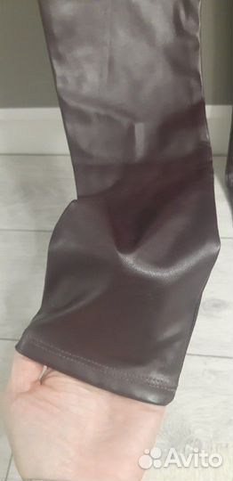 Лосины кожзам новые XL