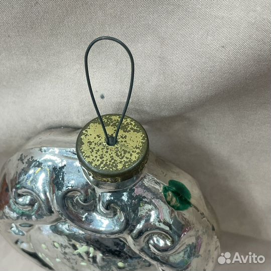 Кремлевская елочная игрушка «Часы» 1950-е (сзр)