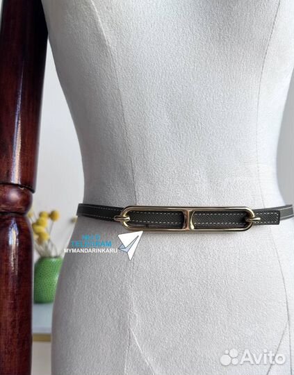 Ремень тонкий Hermes