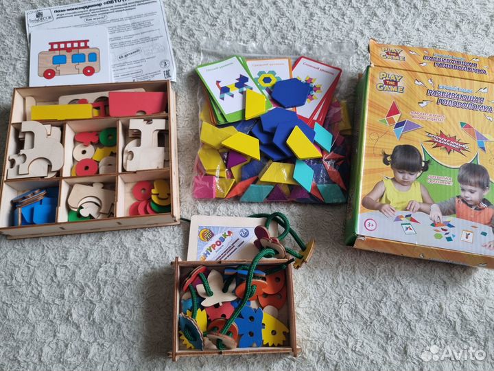 Развивающие деревянные игрушки