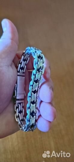 Серебряный браслет мужской