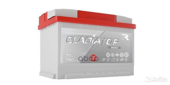 Батарея аккумуляторная 77а/ч 760А обратная пол