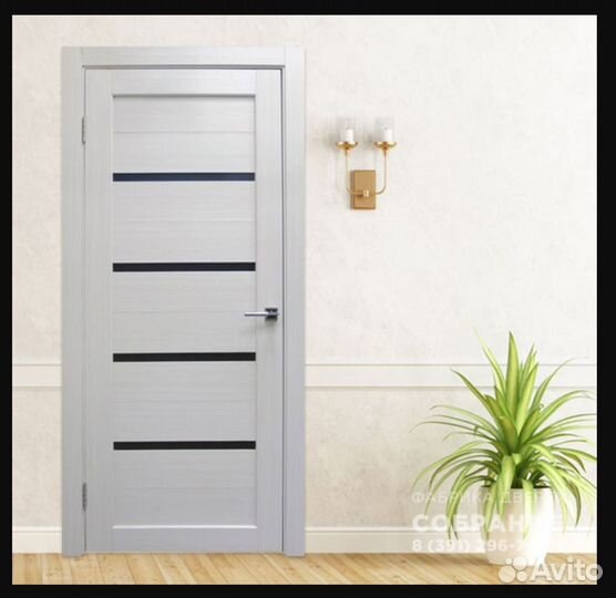 Двери межкомнатные.Модель Belanchino. Дуб молочный