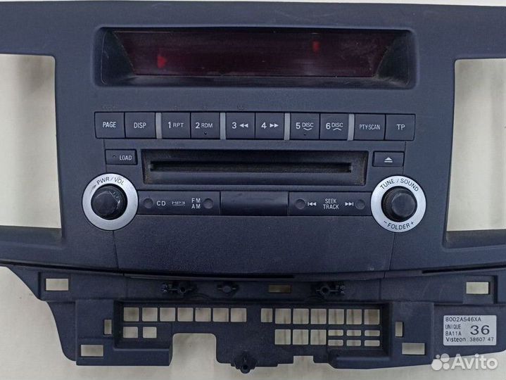 Панель магнитолы Mitsubishi lancer 10