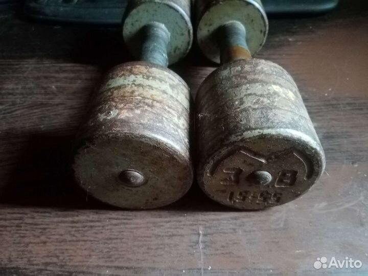 Гантели разборные по 5.5 кг СССР 70-е годы