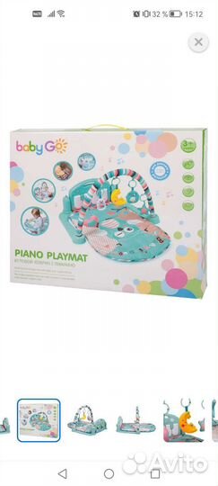 Развивающий коврик с пианино