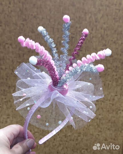 Ободок хлопушка заколки/ резинчки