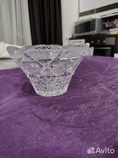 Ваза хрустальная (чехия)