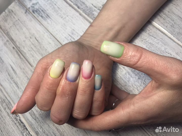 Маникюр.покрытие гель-лак.педикюр