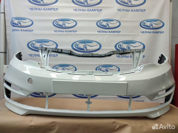 Бампер Кио Рио 3 пер. 15-17г. Белый(PGU) Все цвета