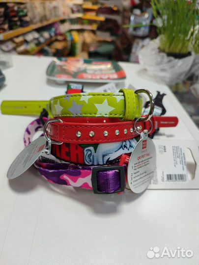 Ошейники и поводки Waudog в ассортименте