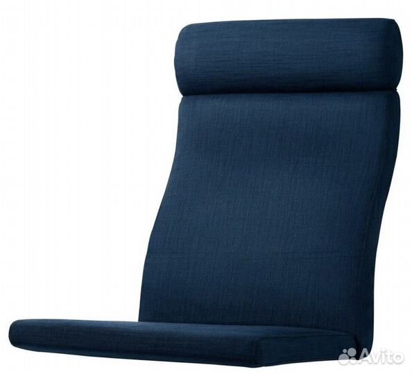 Подушка-сиденье на кресло поэнг Икеа темно-синий