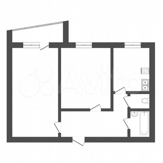 2-к. квартира, 46 м², 8/8 эт.