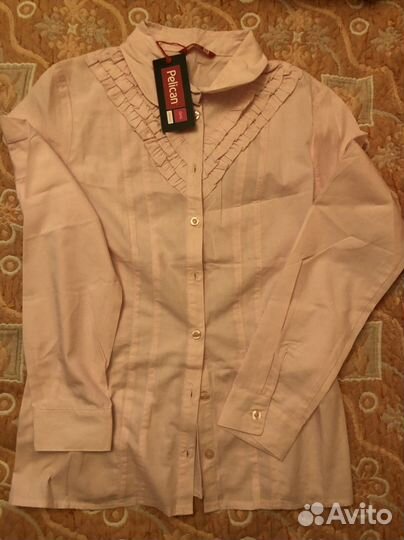 Рубашка школьнаядля девочки