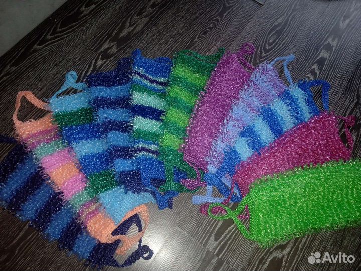 Мочалка вязаная