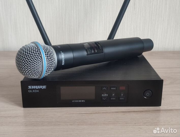 Микрофон Shure Qlxd4 Beta58 беспроводной новый
