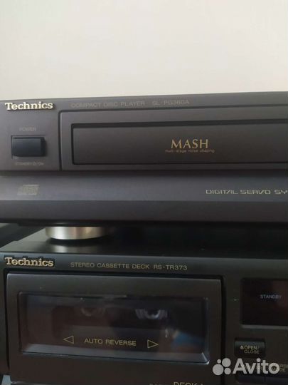 Кассетная дека technics rs-tr373, cd sl-pg360