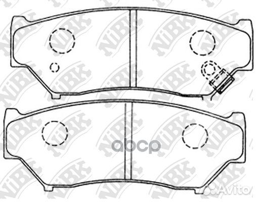 Колодки торм.пер. PN9301 NiBK