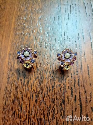 Серьги в стиле Роберто Браво, бижутерный сплав