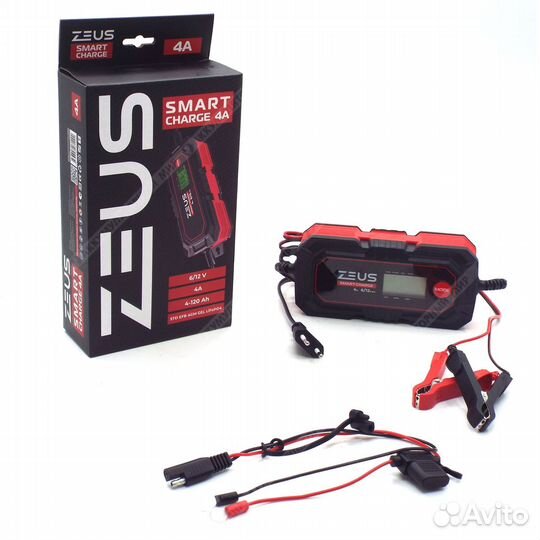 Зарядное устройство zeus smart charge 4А