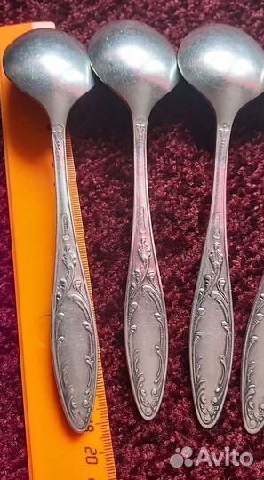 Мельхиоровые столовые ложки 6 штук