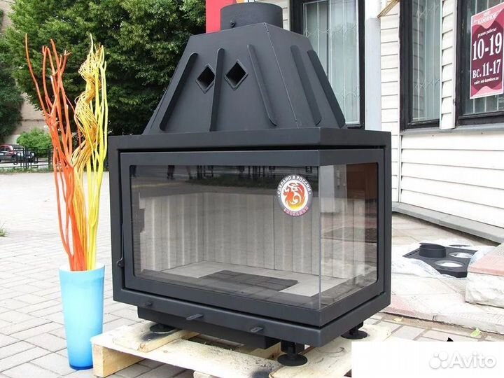 Угловая Каминная топка Альфа 700L