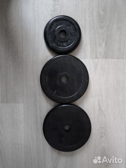 Блины для гантелей 1,25;3;3