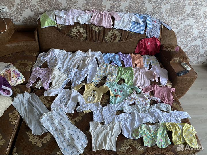 Большой пакет детских вещей от 0 до 1 года