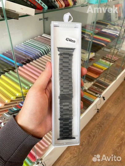 Ремешок блочный для Apple Watch 42/44/45 (Чёрный)