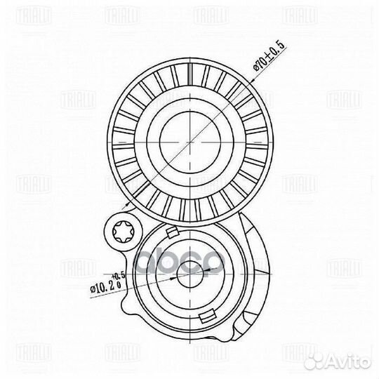 Ролик привод. ремня Volvo S40 II (04) 2.0i/ 2.4i