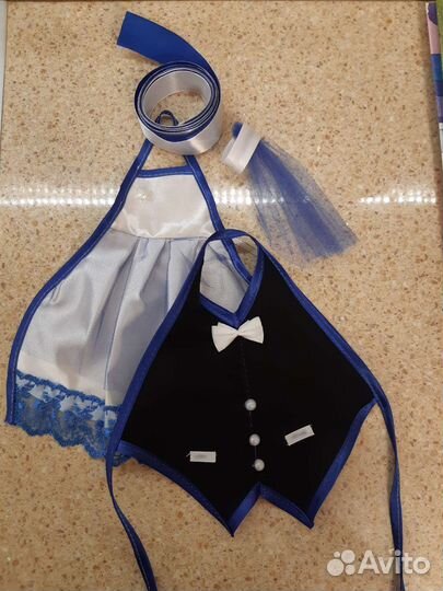 Свадебные украшения на бутылки