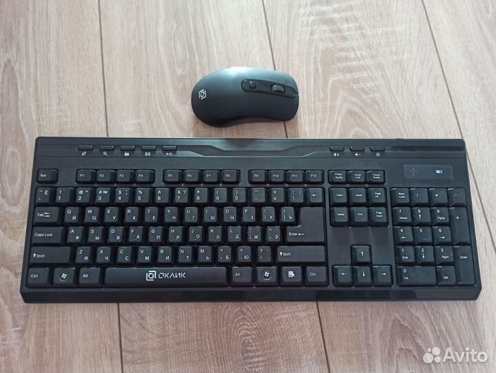 Клавиатура беспроводная + мышь Оклик