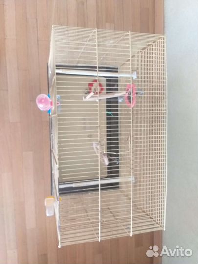 Клетка (золотая) для птиц
