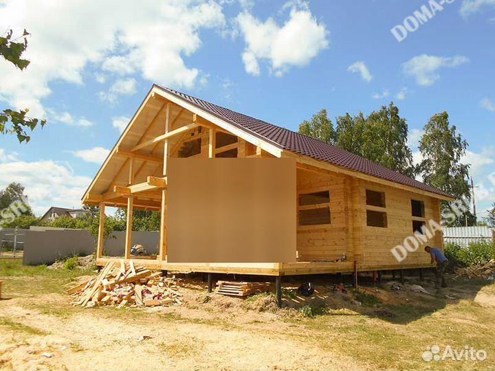 Строим дома под ключ из бруса, бревна