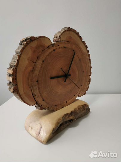 Часы из спила дерева