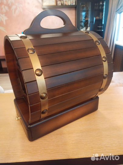 Подставка для вина декоративная, бочонок