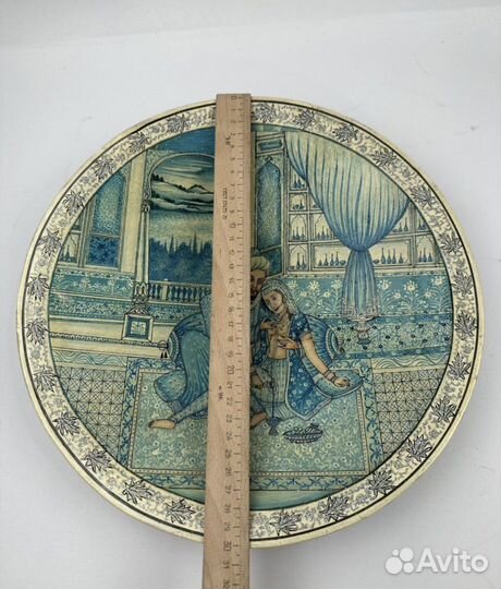 Декоративное блюдо, тарелка, папье-маше